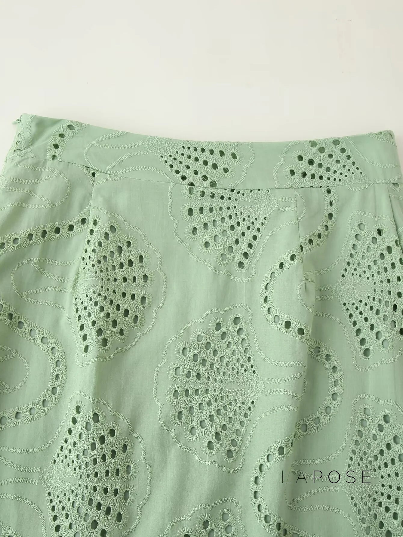 Alaura Green Embroidered Skirt Set