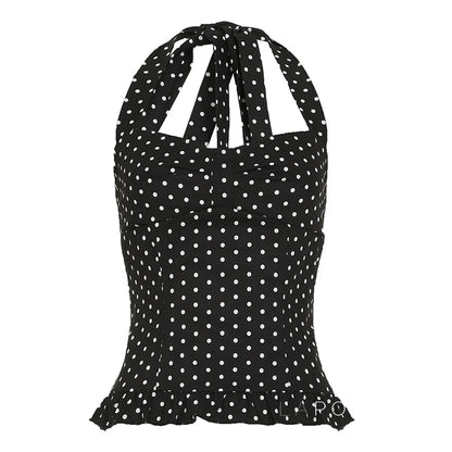 Alaura Polka Dot Halter Top
