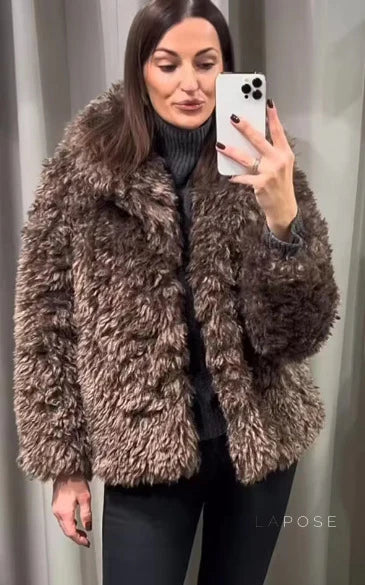Alexzandria Faux Fur Teddy Coat