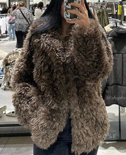 Alexzandria Faux Fur Teddy Coat