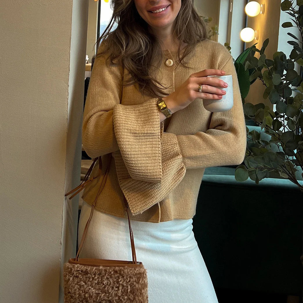 Alizah Bell Sleeve Knit Cardigan
