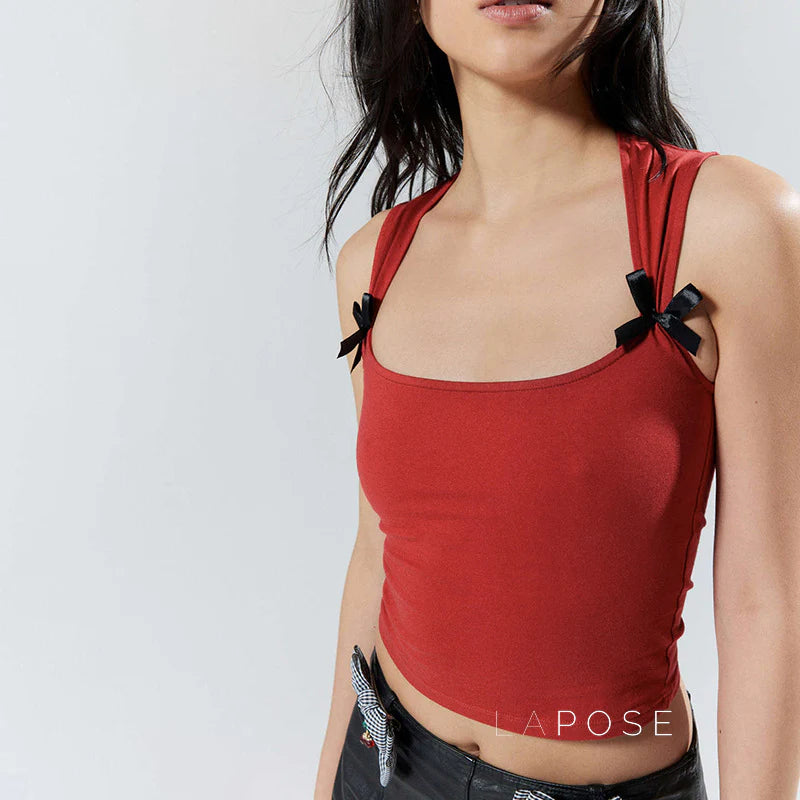 Ambria Square Neck Crop Top