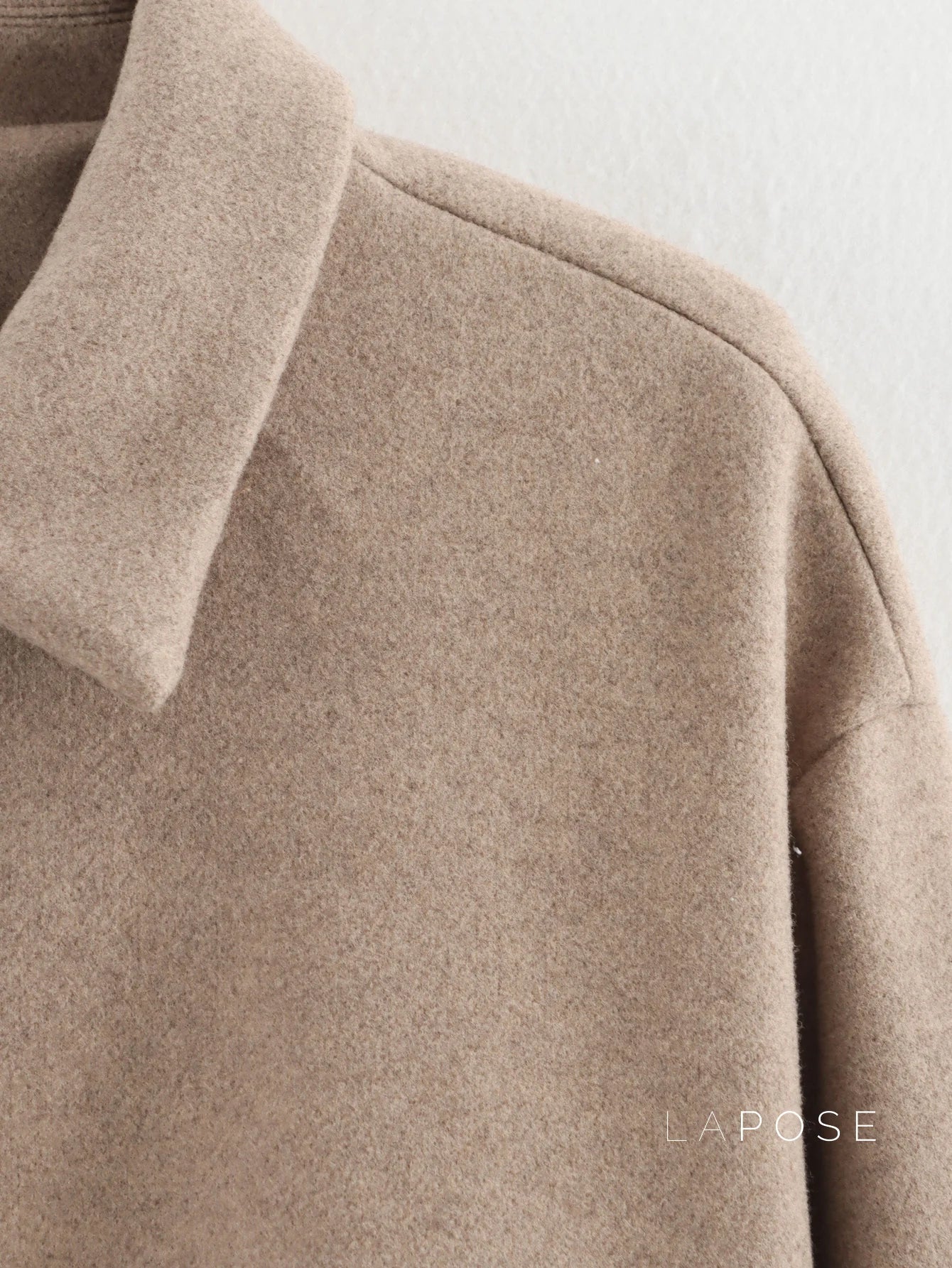 Amyia Minimalist Wool Blend Zip Jacket