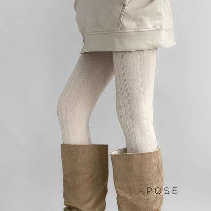 Analee Diamond Patterned Tights