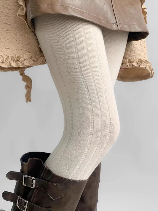 Analee Diamond Patterned Tights