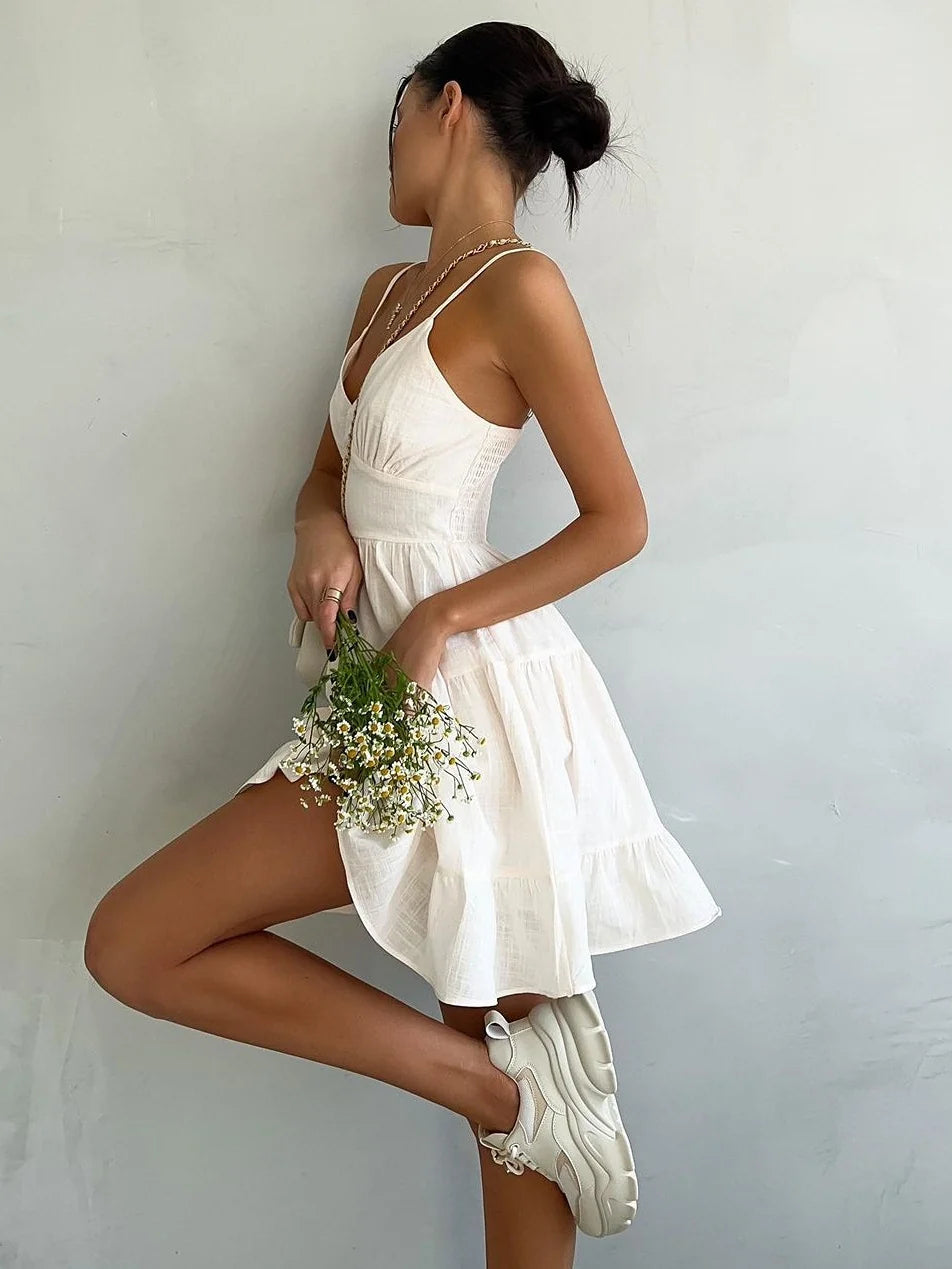 Andersyn V-Neck Corset Mini Dress