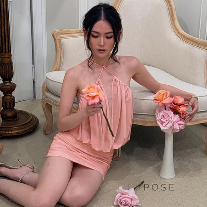 Annamae Halter Mini Dress