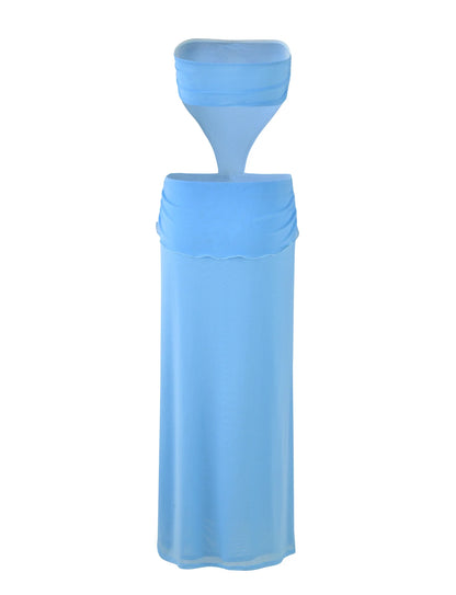 Arantza Ruched Cut-Out Maxi Dress
