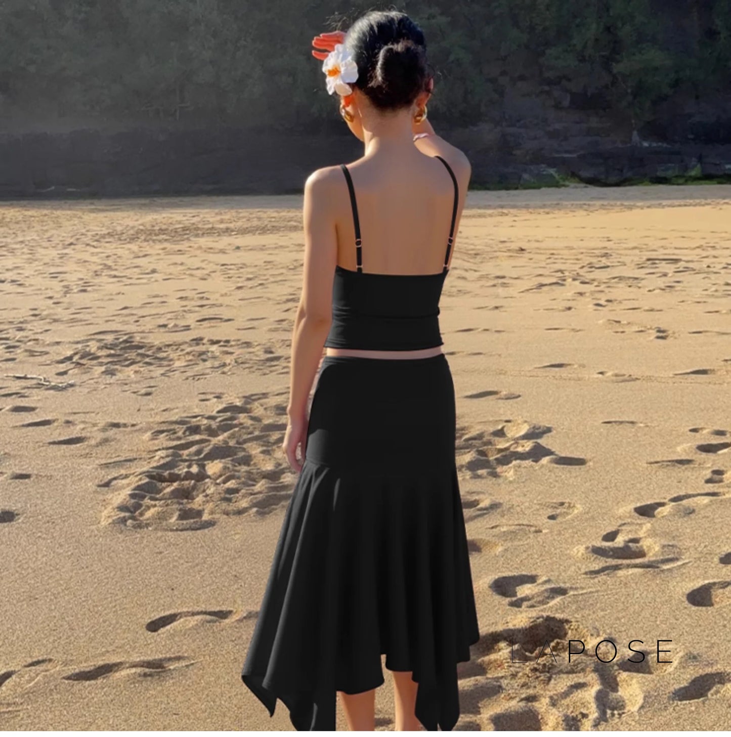 Aria One-Shoulder Skirt Set