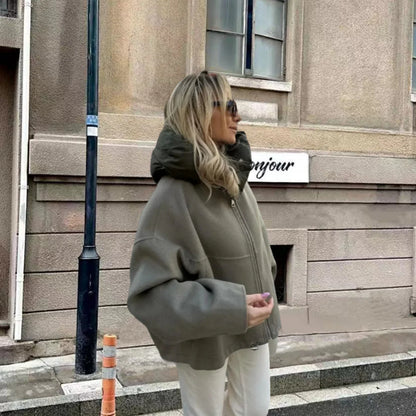 Ariadna Detachable Wool Cropped Coat