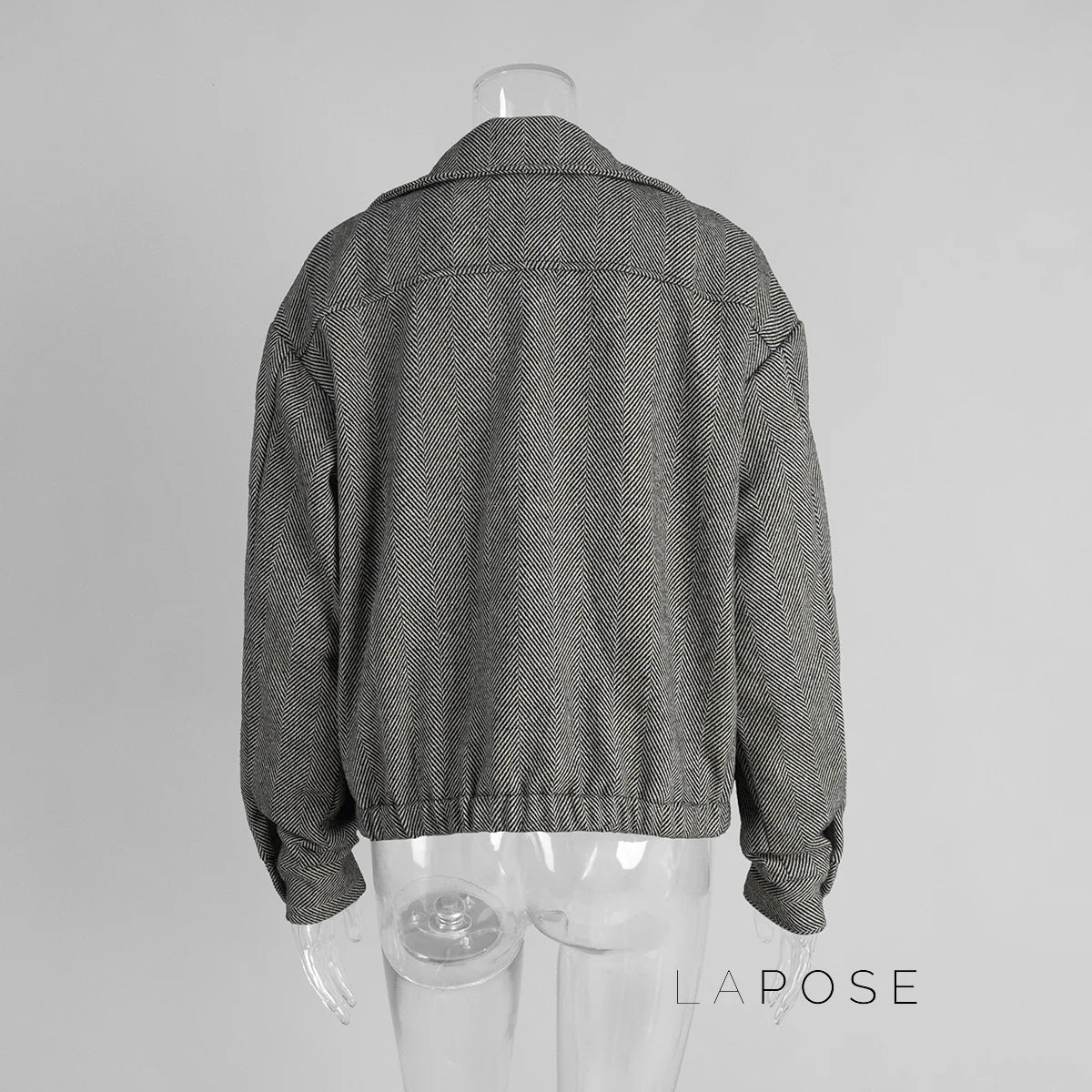 Arin Herringbone Wool Blend Jacket
