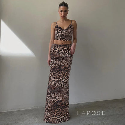 Aryana Printed Maxi Skirt Set