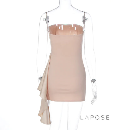 Audrina Satin Bodycon Mini Dress