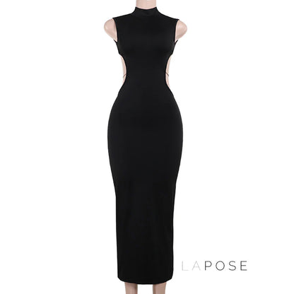 Aviva Backless Lace-Up Dress