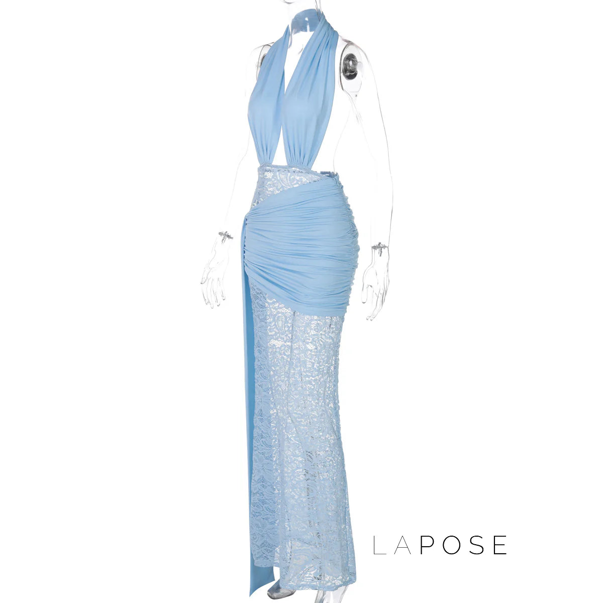 Ayana Lace Halter Maxi Dress