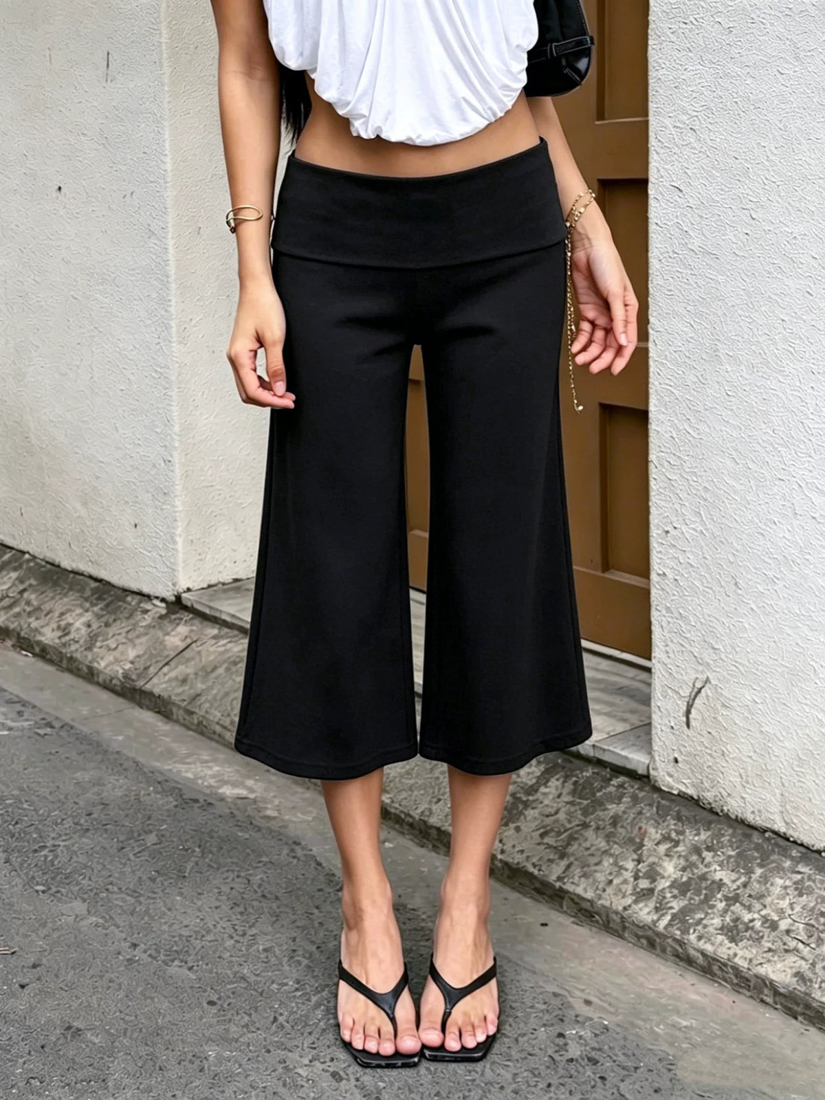Ayvah Wide Leg Cropped Pants