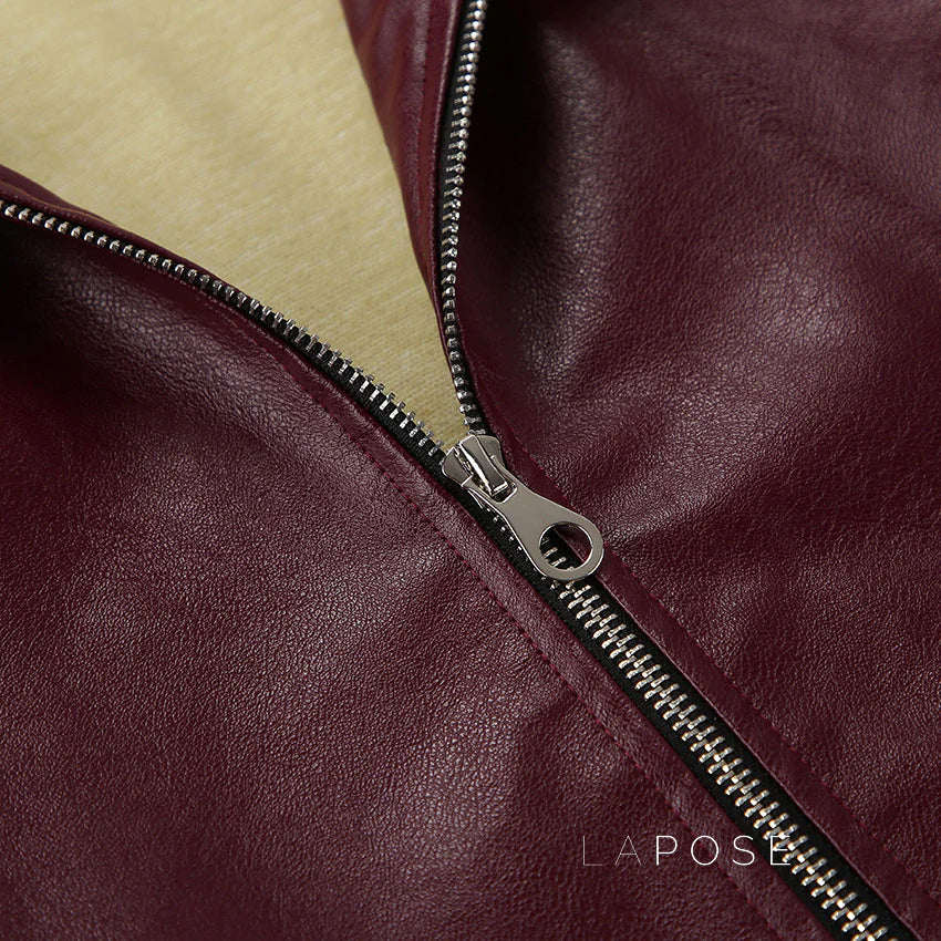 Ayven Oversized Faux Leather Jacket