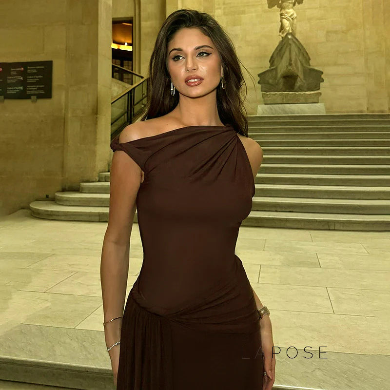 Azalia Twisted Draped Dress