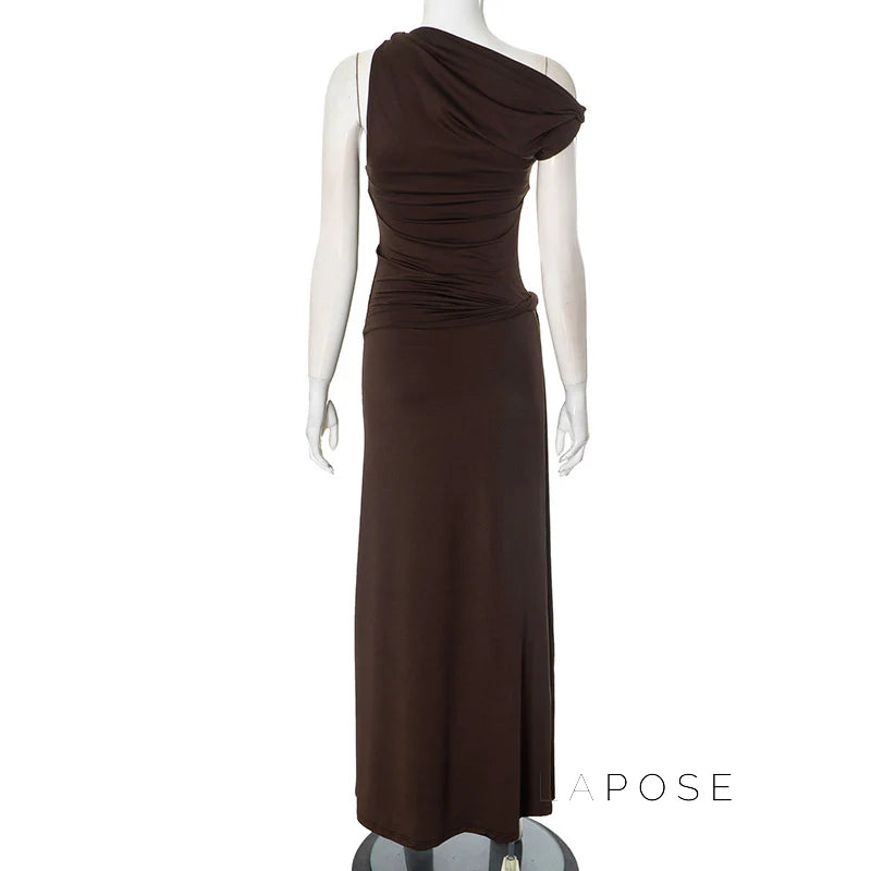 Azalia Twisted Draped Dress