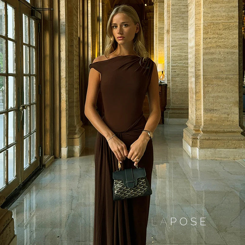 Azalia Twisted Draped Dress