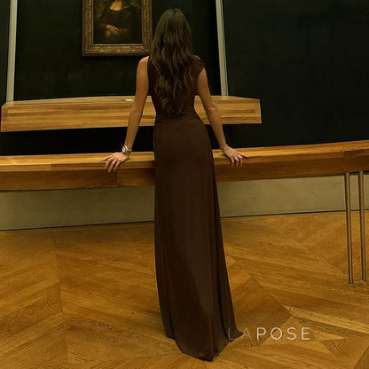 Azalia Twisted Draped Dress