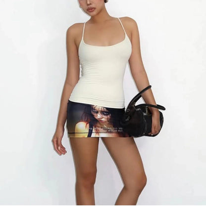 Backless U-Neck Camisole Top