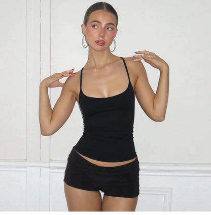 Backless U-Neck Camisole Top
