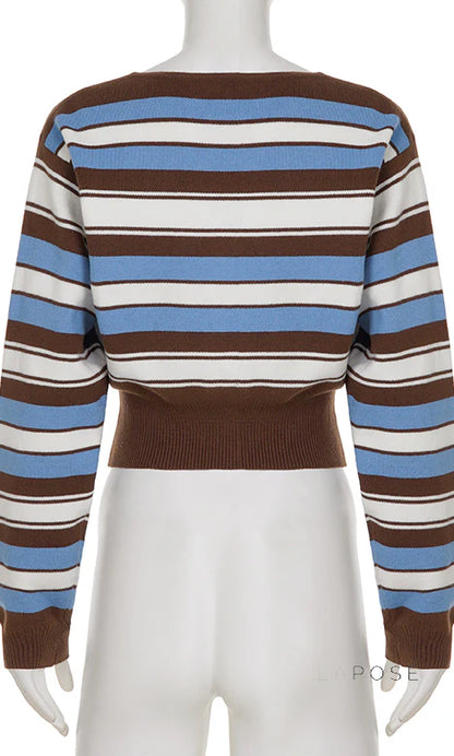 Blakelynn Striped Button Cardigan
