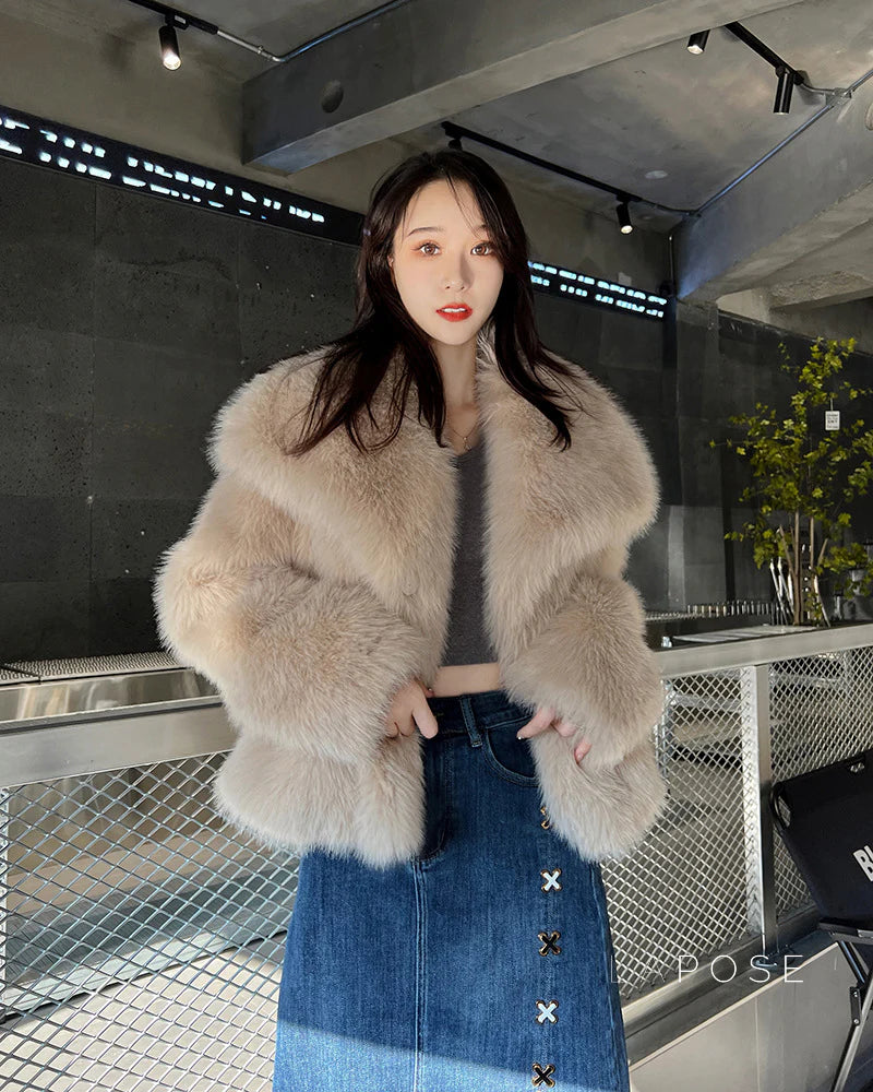 Brisa Plush Faux Fur Coat