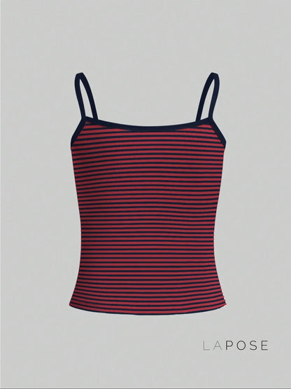 Brystol Striped Camisole Crop Top