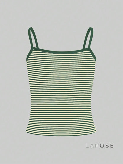 Brystol Striped Camisole Crop Top