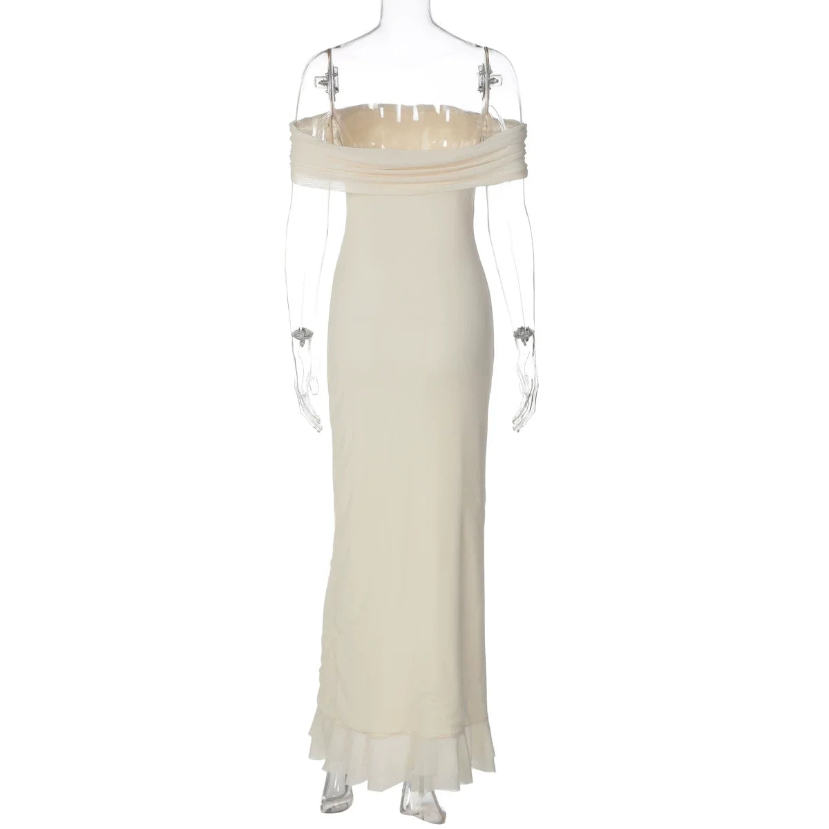 Cari Ruffle Slit Maxi Dress