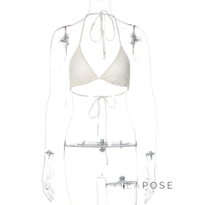 Cattleya Lace Cut-Out Short Set