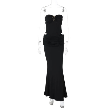 Celia Strapless Bodysuit Maxi Set