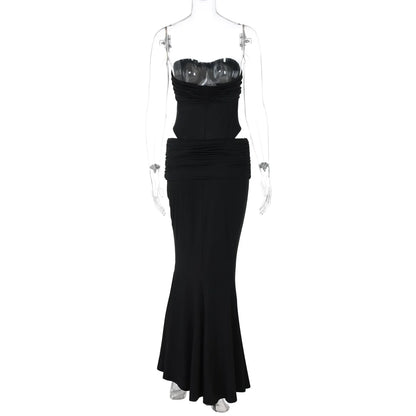 Celia Strapless Bodysuit Maxi Set
