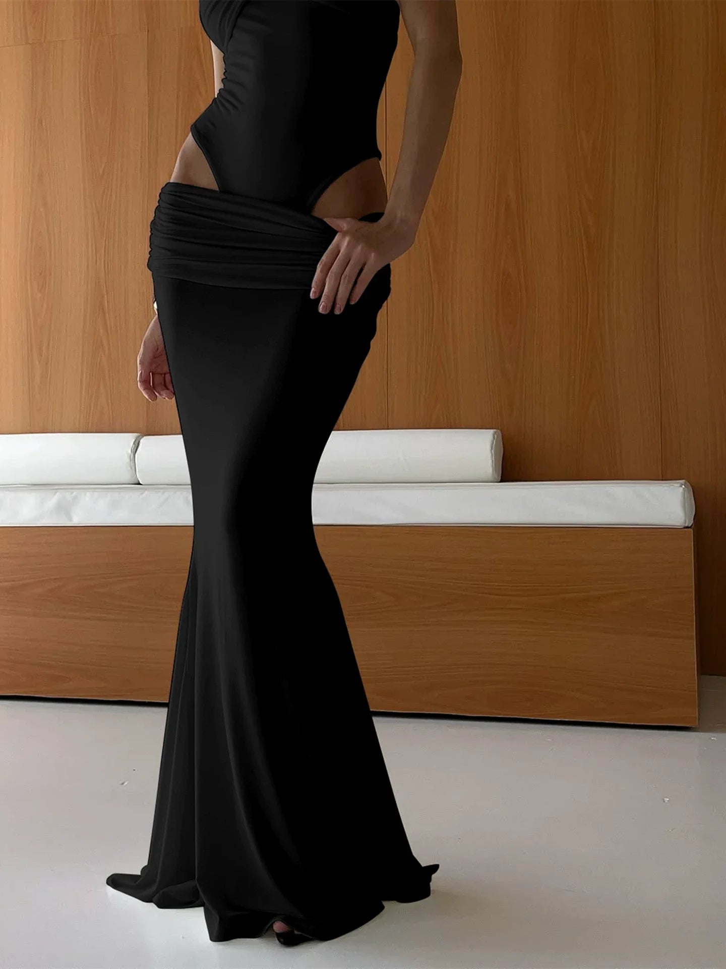 Celia Strapless Bodysuit Maxi Set