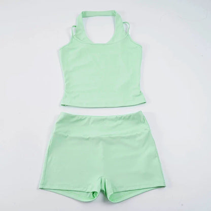 Chantel Halter Camisole Shorts Set