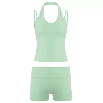 Chantel Halter Camisole Shorts Set