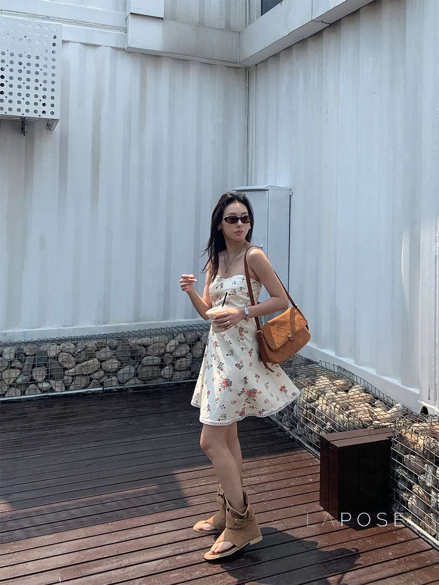 Chaya Strapless Floral Mini Dress