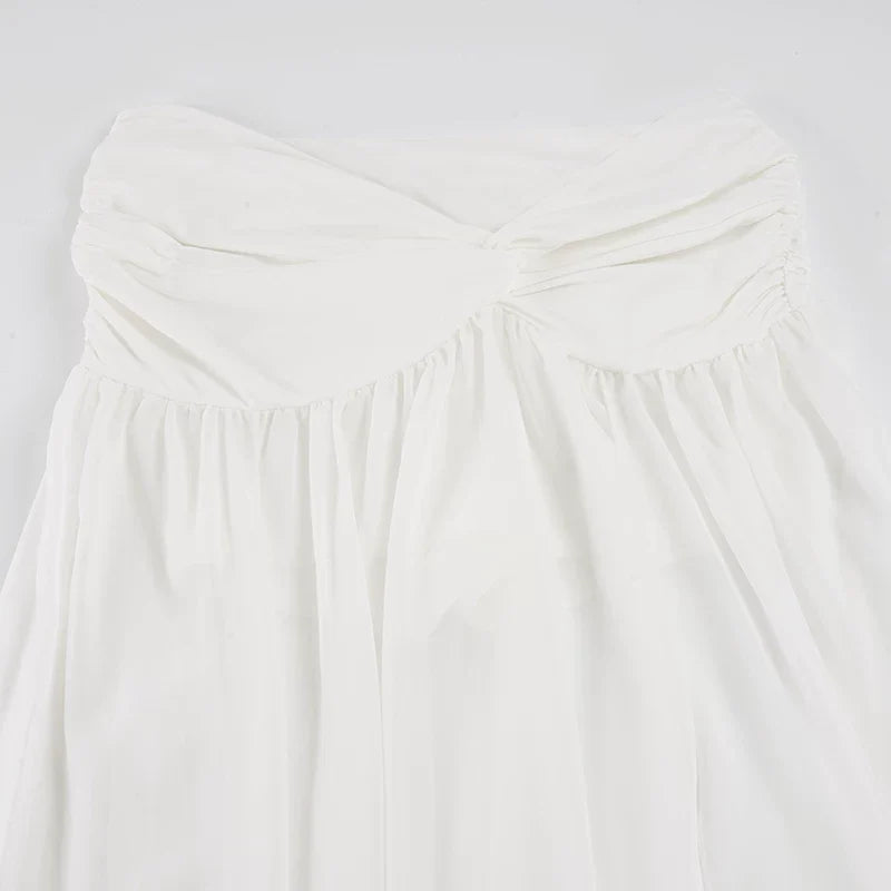 Chimamanda Twisted High Slit Maxi Skirt