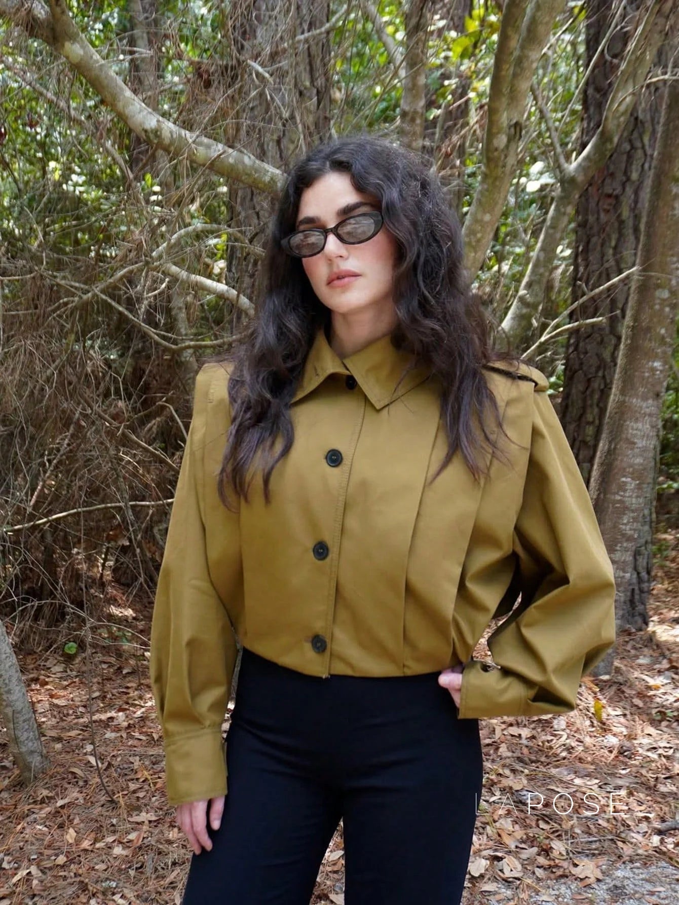 Cierra Pleated Cropped Windbreaker