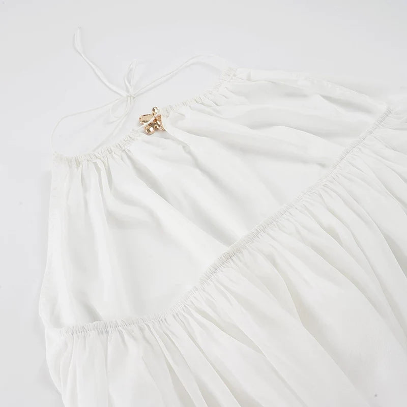 Colbie Halter Flower Mini Dress