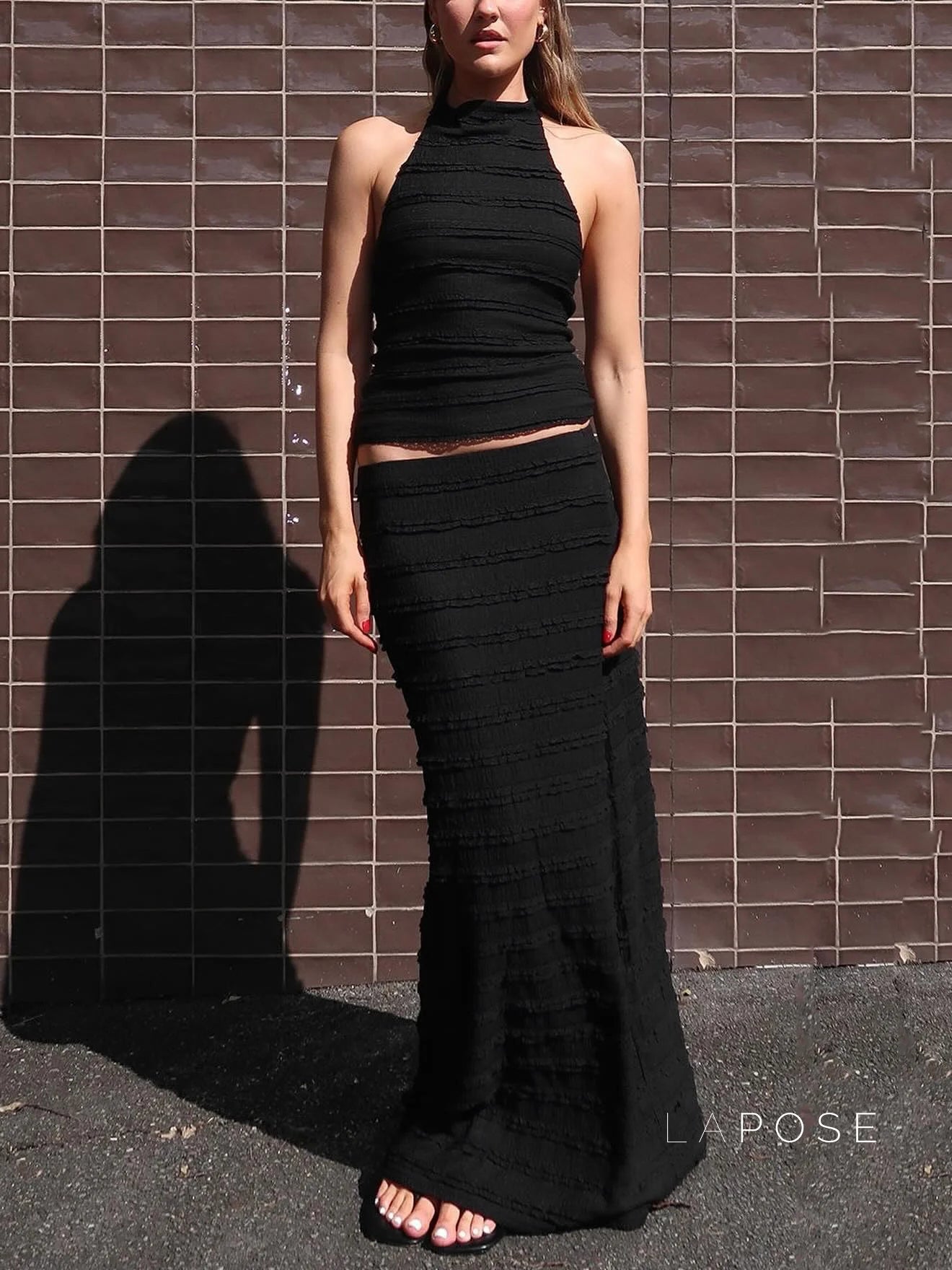 Connor Halter Midi Skirt Set