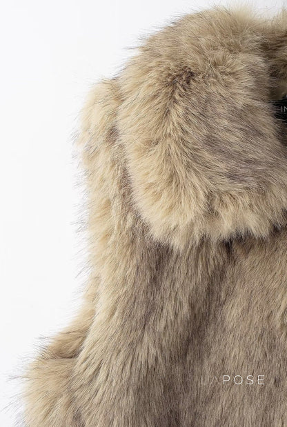 Corbin Faux Fur Lapel Vest