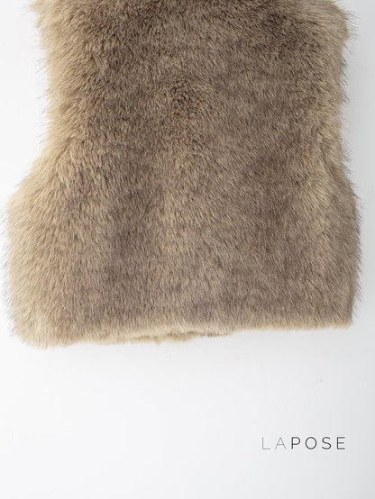 Corbin Faux Fur Lapel Vest