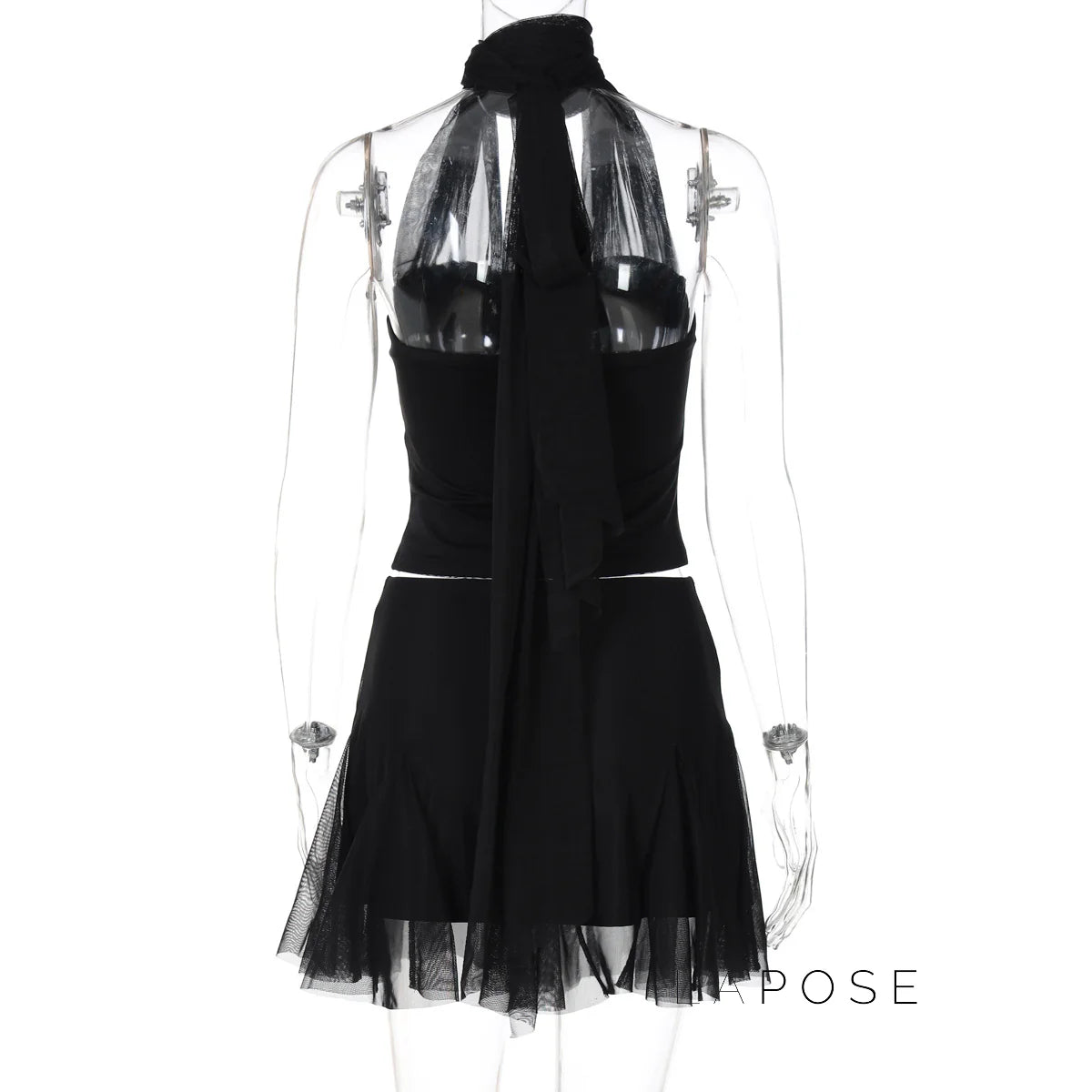 Daleysa Halter Ruched Skirt Set