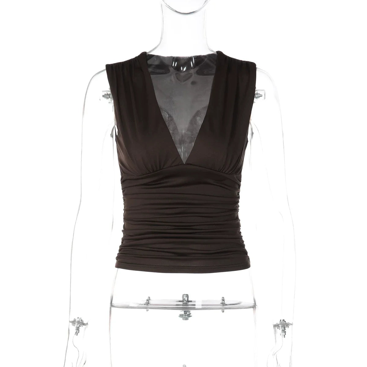Dawson Ruched V-Neck Tank Top