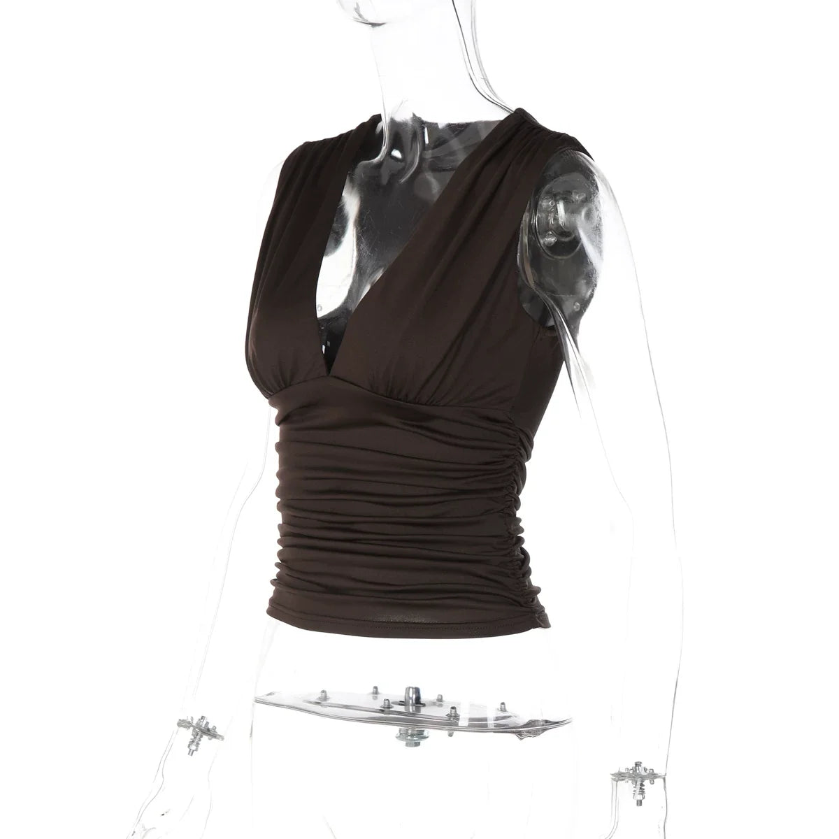 Dawson Ruched V-Neck Tank Top