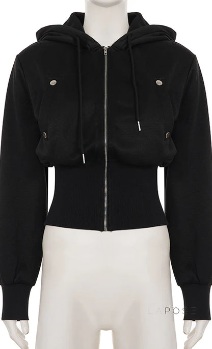 Dhanvi Slim Fit Zip Hoodie