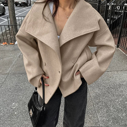 Edna Double-Breasted Wool Coat